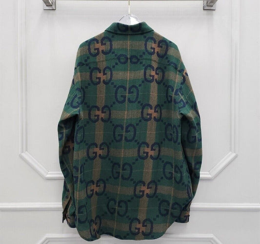 Gucci GG Checked Wool Shirt 62248264