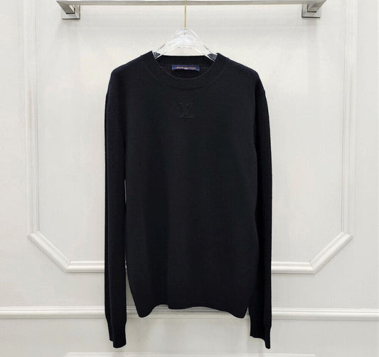 Louis Vuitton Cashmere Crewneck Sweater with Embossed Logo 77288188