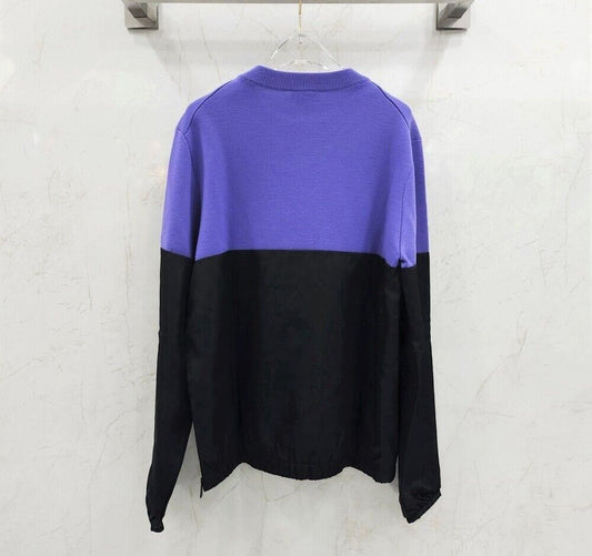 Dior Purple Knit CD Logo Wool Nylon Blend 124798877