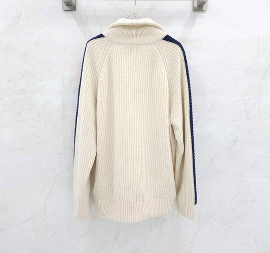 Gucci Wool Cashmere Knit Zip-Up Bomber 715621 115086785