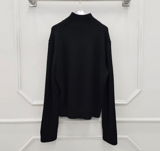 Bottega Veneta Black Knit Zip-Up 63209342