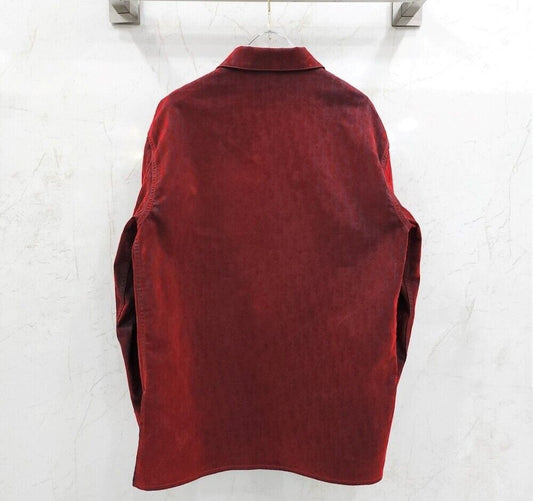 Dior Red Velvet Shirt Jacket 283D492C314X 123099981