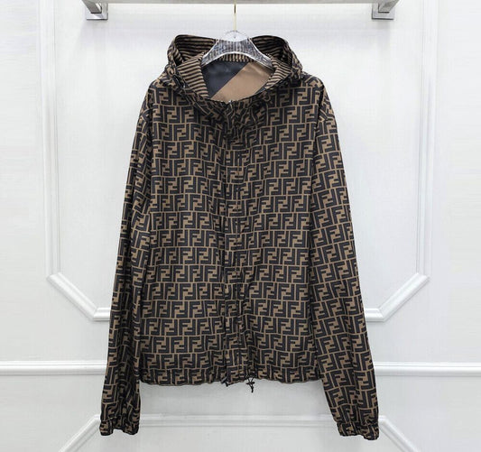 Fendi FF Nylon Reversible Hooded Jacket 97450075