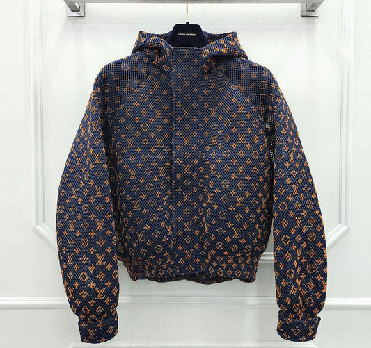 Louis Vuitton Gradient Monogram Mesh Bomber Jacket 61583900