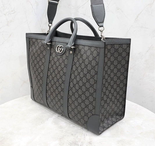 กระเป๋าโท้ตใบใหญ่ Gucci GG Ophidia 724665