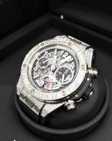 Hublot Unico Big Bang Titan Diamond Full Pavé Watch 65042345