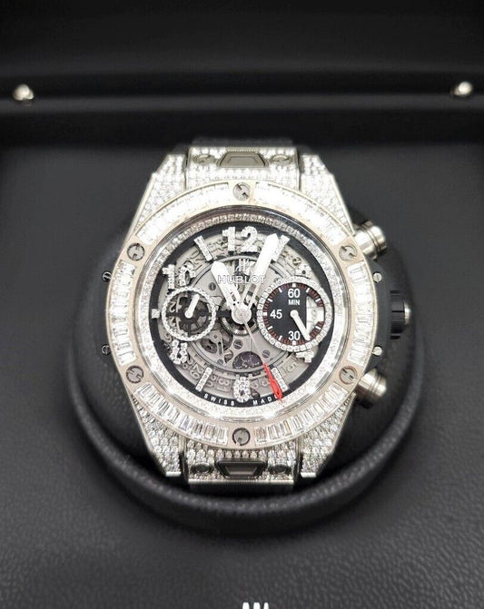 Hublot Unico Big Bang Titan Diamond Full Pavé Watch 65042345