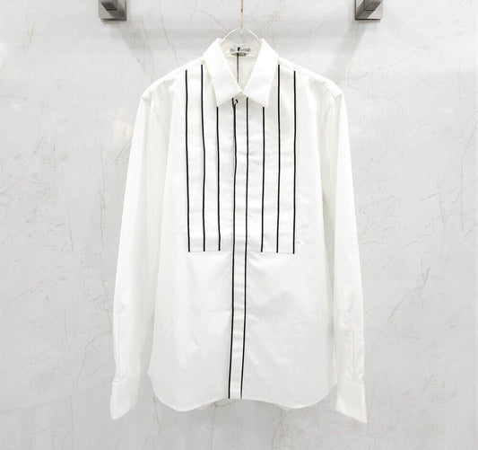 Bottega Veneta White Stripe Shirt - SKU 40 123150496