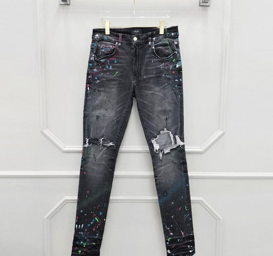 AMIRI Painting Vintage Black Denim Pants 60137333
