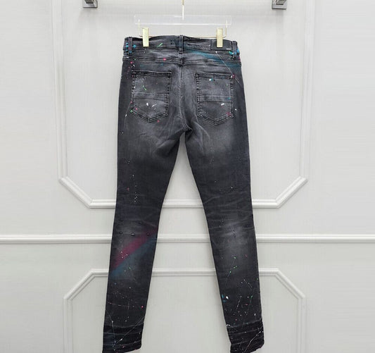 AMIRI Painting Vintage Black Denim Pants 60137333