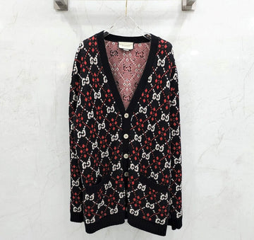 Gucci GG Diamond Logo Embroidered Cardigan 116136818