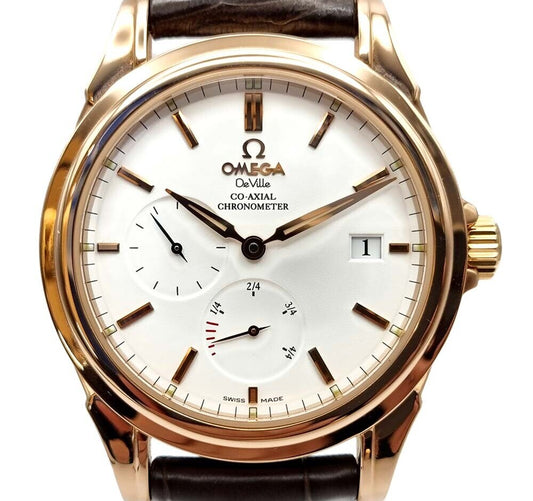 Omega Deville Co-Axial Gold Watch 7096635720 63383356